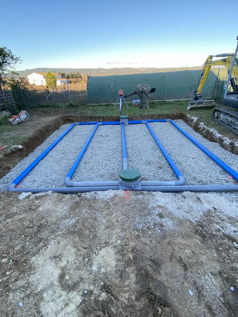MIse en place d'un filtre à sable de 25m2 sur Maubec