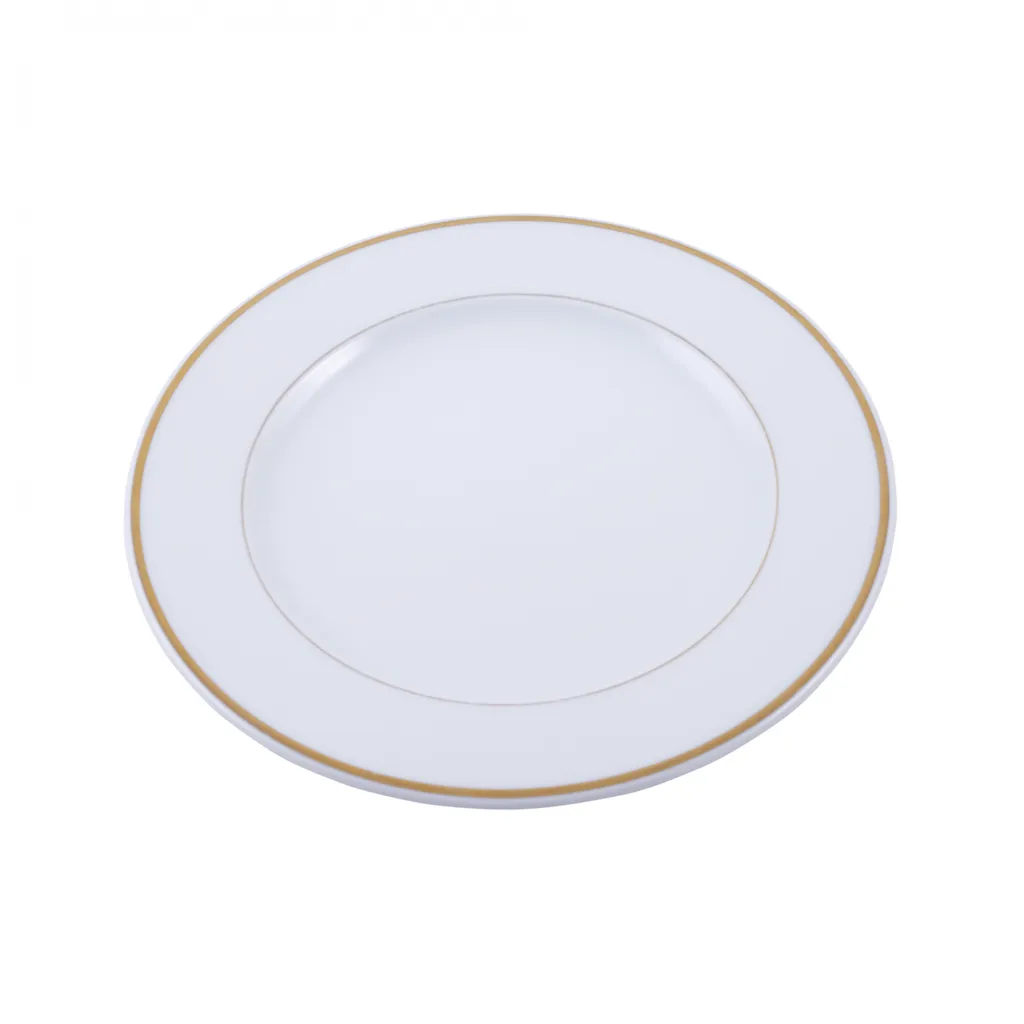 Location assiette ronde filet or Ø20 cm réception Lyon