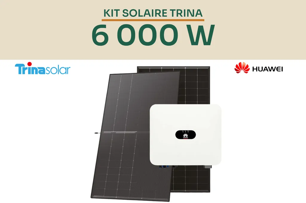 Kit solaire 6 kWc complet avec panneaux Trina Solar et onduleur Huawei