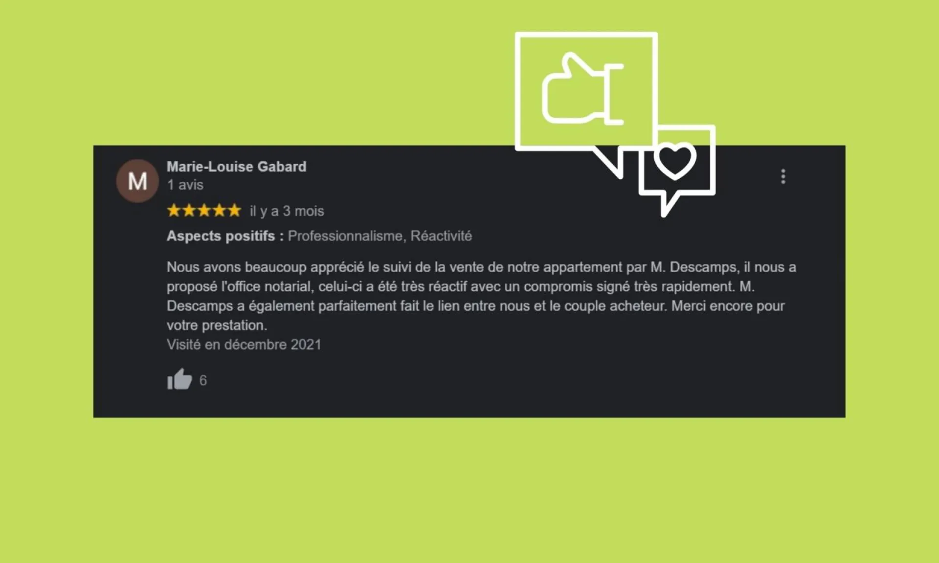 Témoignage Vendeur