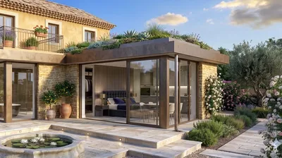 Extension suite parentale toit plat à Bayonne et Dax : confort et design avec baies vitrées aluminium