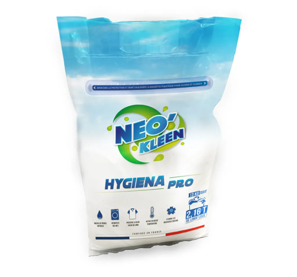 Sac de lessive en poudre 13kg pour hôtel restaurant et professionnels