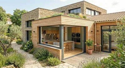 extension en bois de 30 m² Castelnau-le-Lez