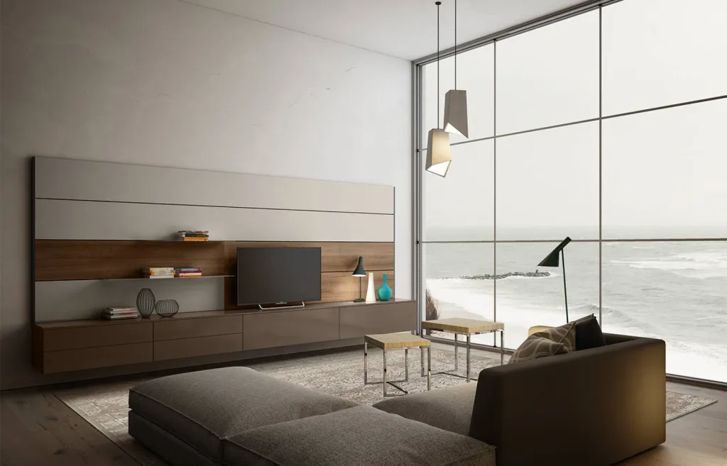 Notre zone d'activité pour ce serviceGrand meuble living moderne sur-mesure