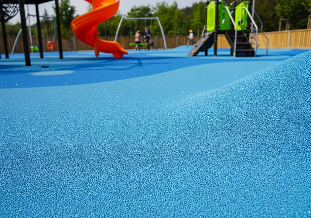 Résineo Ecoflex Jeux, sol souple décoratif sécurisé pour aires de jeux extérieures confortables durables