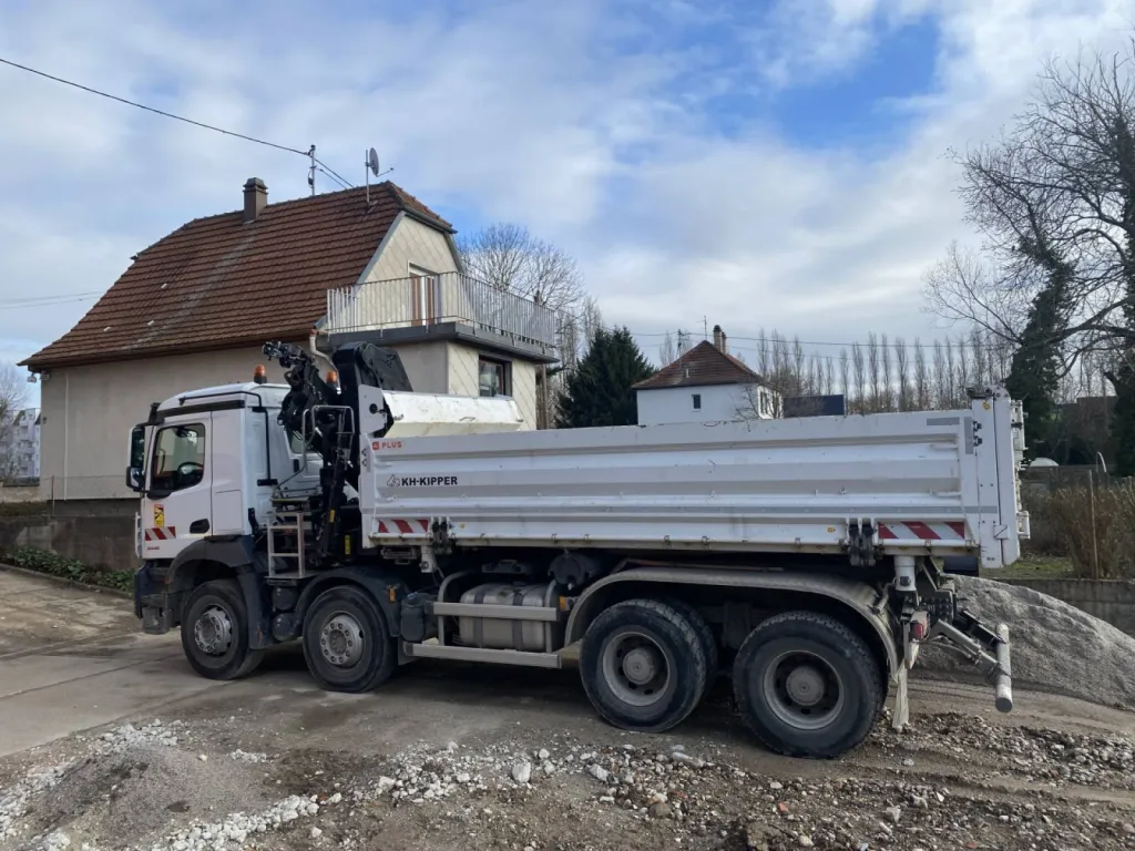 Transport de matériaux de construction à Strasbourg dans le Bas-Rhin CLK