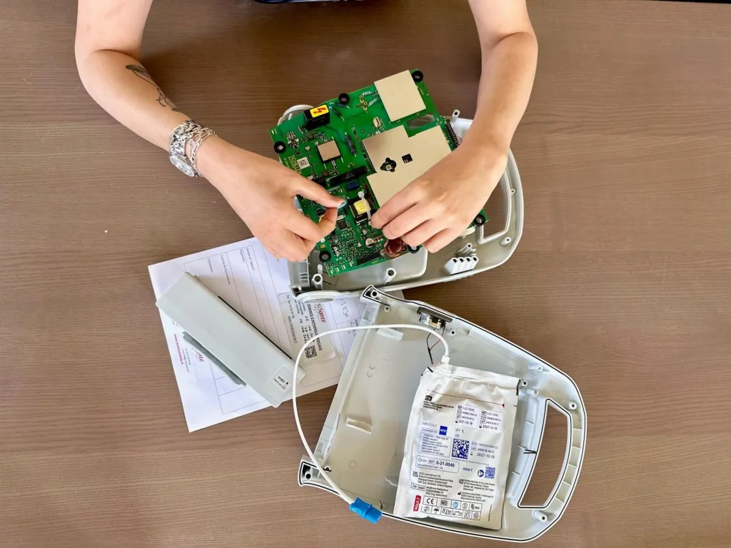 Réparation d'un défibrillateur