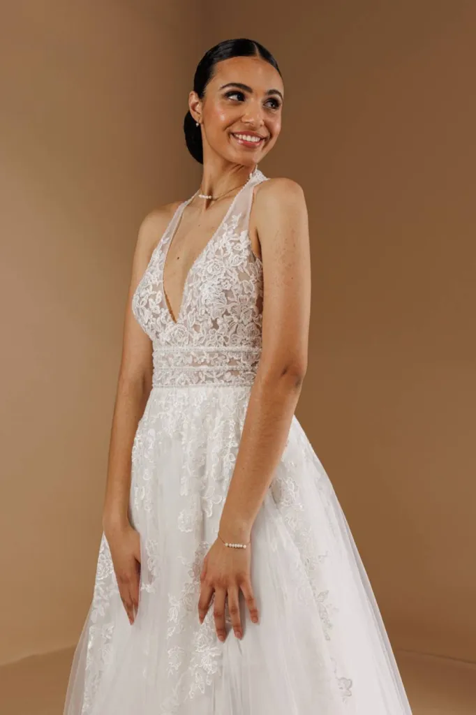 Robe de mariée champêtre sur Marseille proche du Mucem