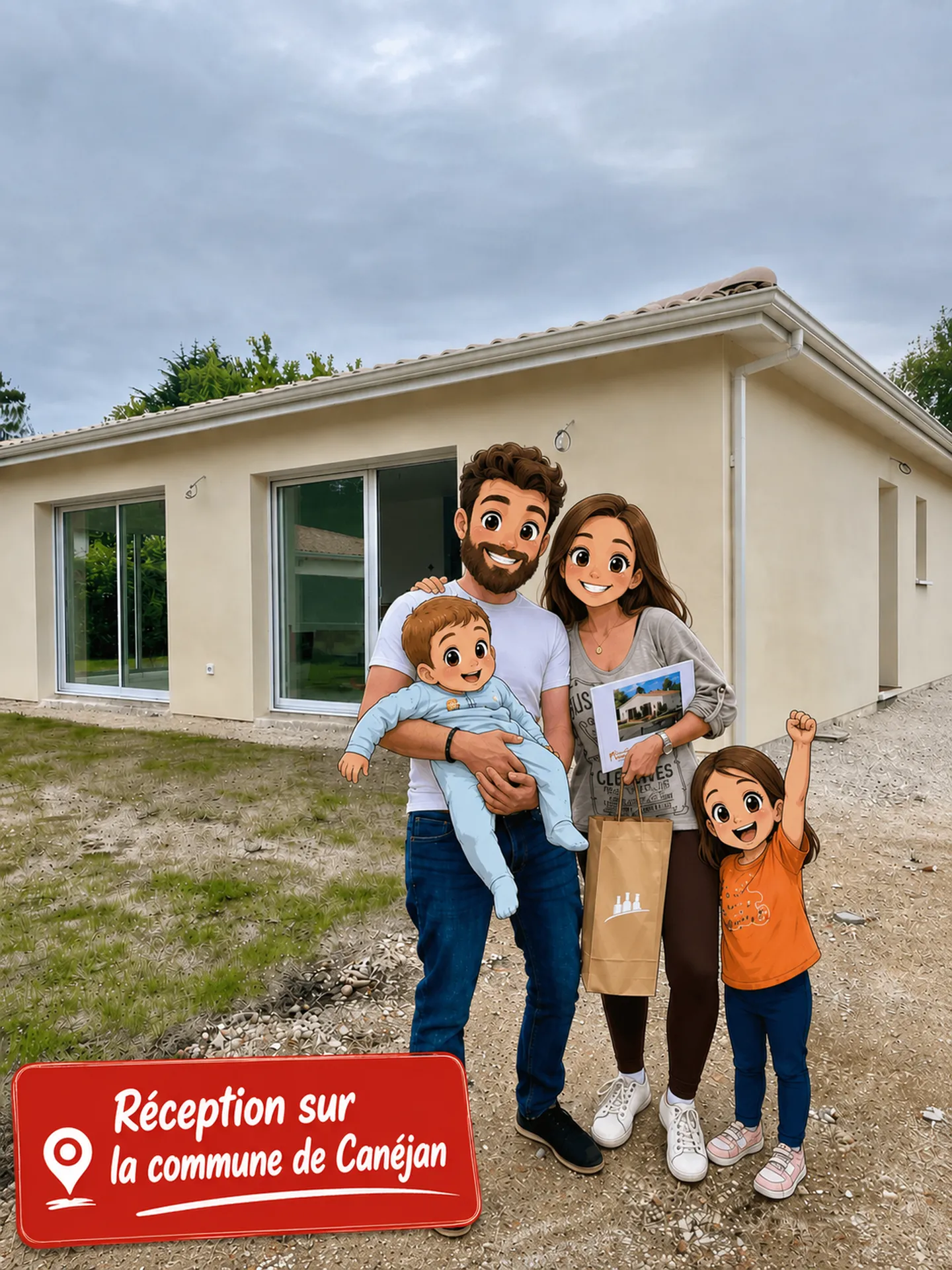 Réception maison Maisons HERAUD à Canejan