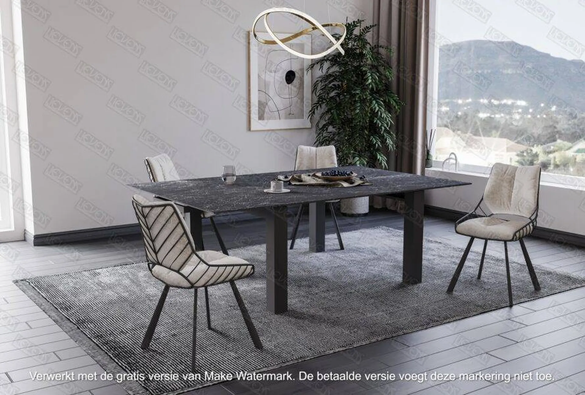 Vente d'une table avec allonge Hector céramique