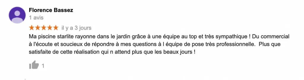 que pense les clients de l'agence alliance piscines au fill de l'eau