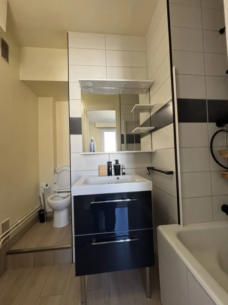 Appartement à vendre Rouen centre avec 2 chambres et chacune sa salle de bains avec wc