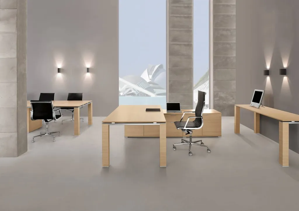 Mobilier de direction bois avec table de réunion à ALES