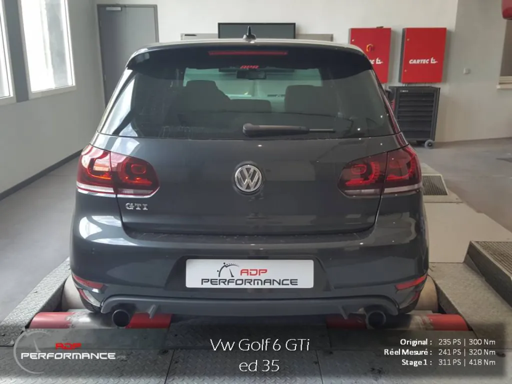 Reprogrammation moteur golf 6 Gti Edition 35 2.0 Tsi 235 cv