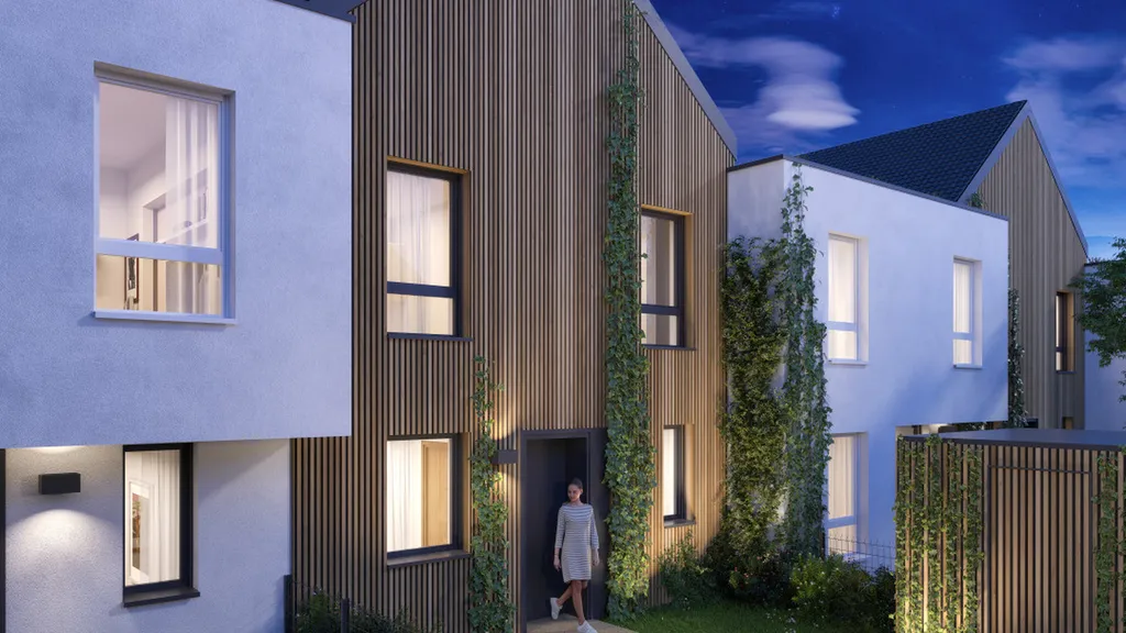 Maisons neuves avec jardin clôturé à Pfulgriesheim près de Strasbourg — 14 maisons contemporaines T4 dans le Kochersberg alsacien