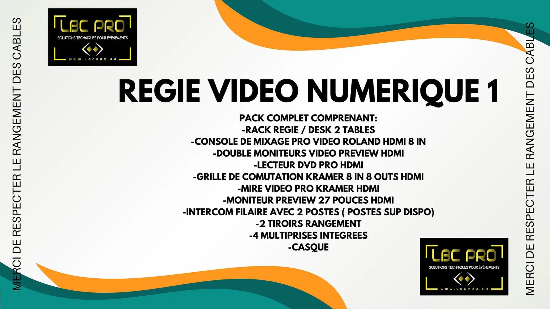 RACK REGIE VIDEO NUMERIQUE PRO 1