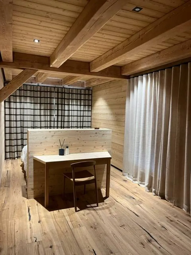 Agencement d'une chambre à Serre Chevalier 