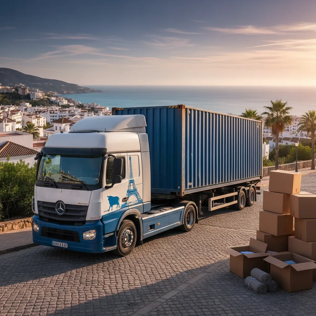 Déménager depuis la France vers l’Espagne, solution en camion ou conteneur et devis personnalisés adaptés à vos besoins