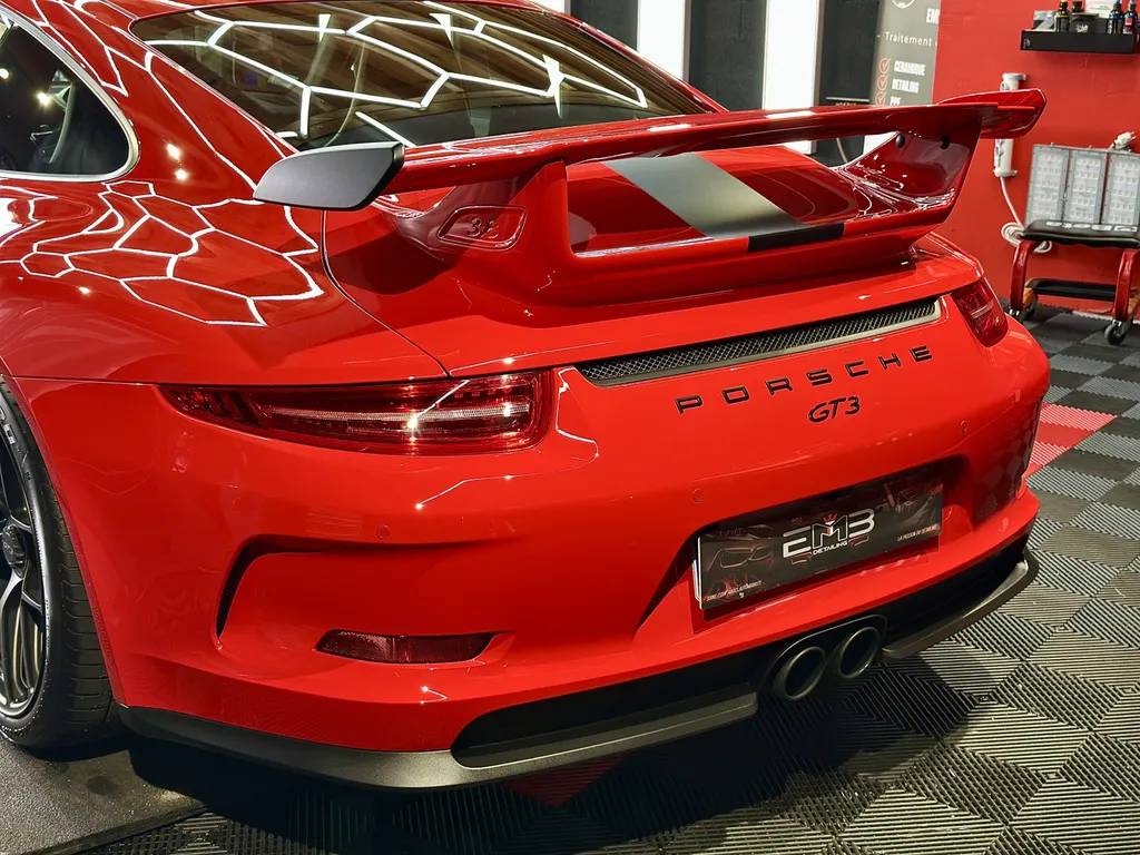 traitement céramique et protection PPF face avant porsche 991 GT3 sur lyon 
