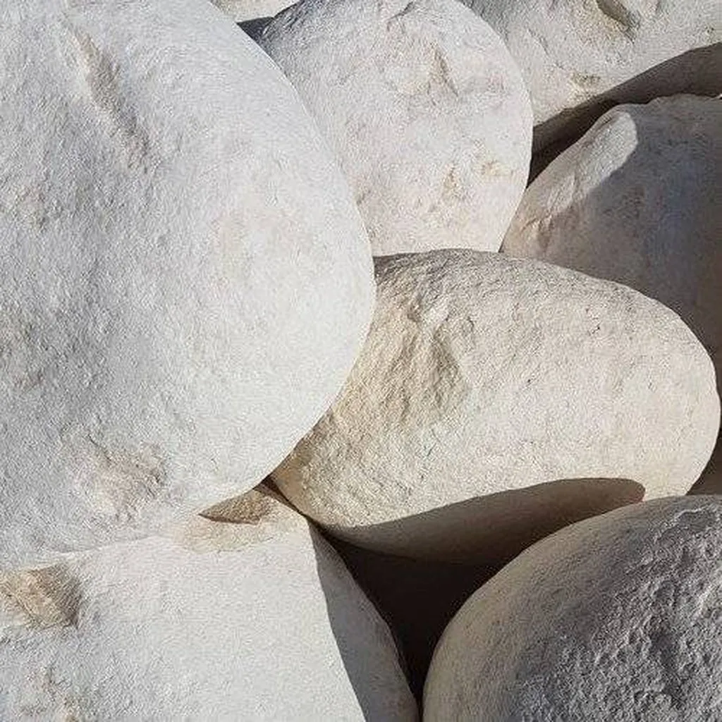 galets blanc marbre 