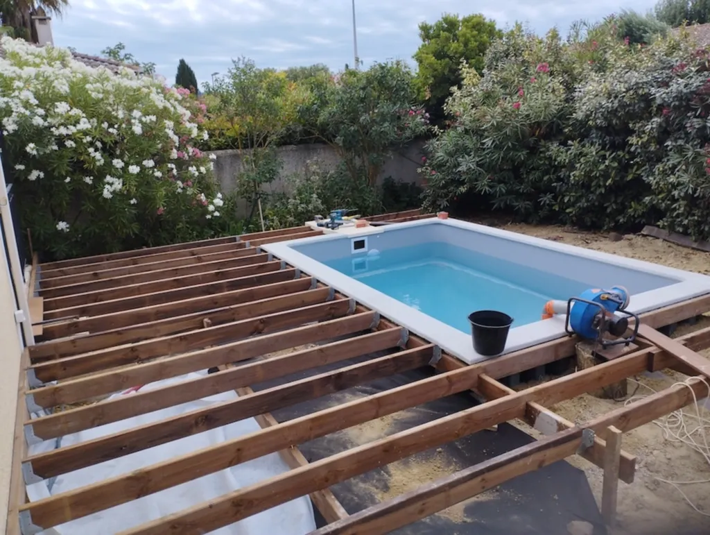 Terrasse en bois exotique Itauba de 50 m² à Montagnac