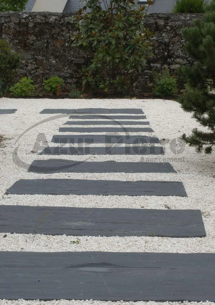 pas japonais ardoise acces jardin
