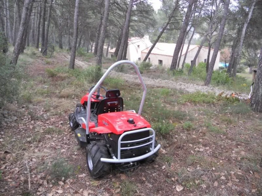 Débroussaillage d'une fôret par Les Jardins de Romain à Trets.