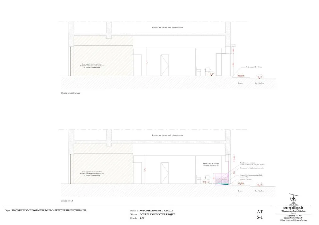 Mise en conformité aux règles d'accessibilité des personnes à mobilité réduite (PMR) d'un ERP à Salon de Provence