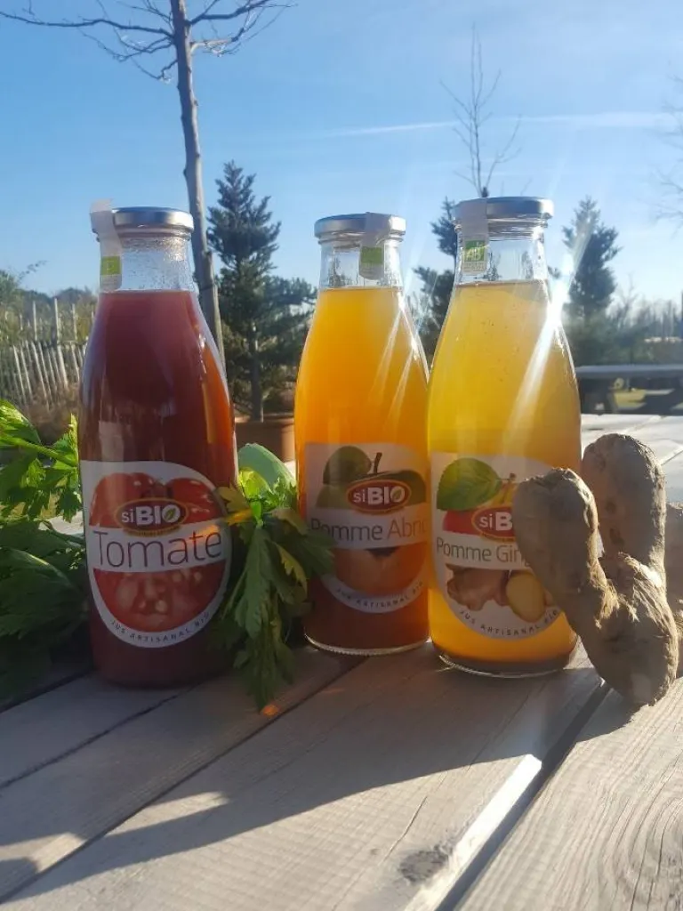 Si Bio une marque de jus de fruit Si Bionne disponible à Ma Ferme Eguilles !