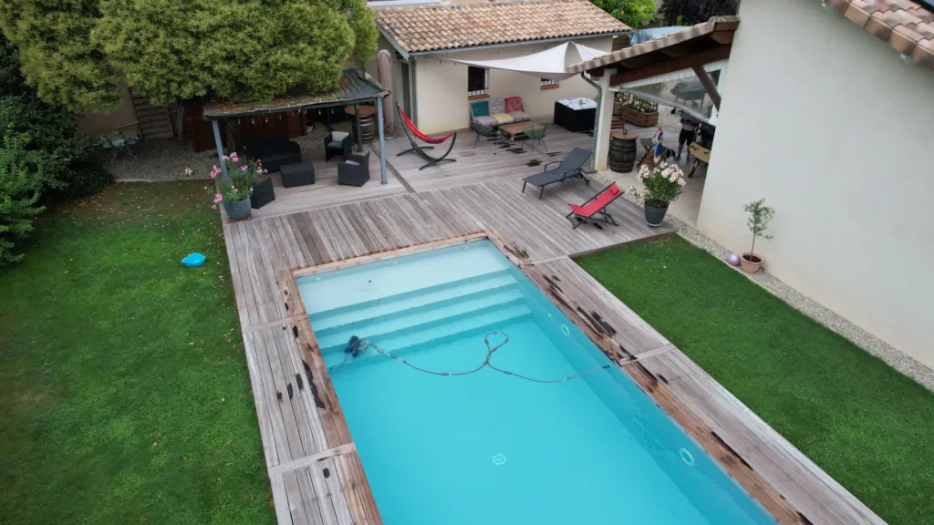 Réaliser un projet complet de terrasse extérieure en bois exotique à Albias proche de Montauban ( 82 )