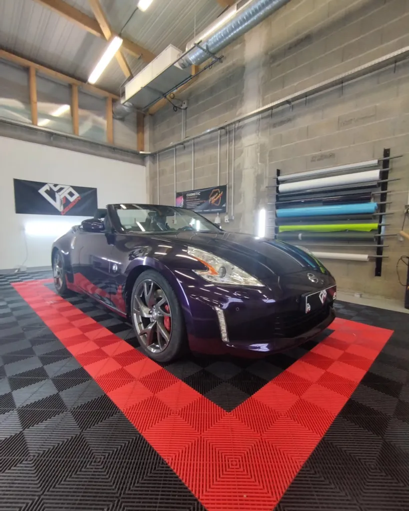 Covering complet Arlon PCC Infinit Purple Métal sur Nissan 370Z à Clermont-Ferrand