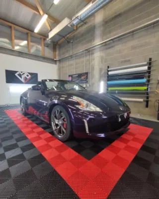 Covering complet Arlon PCC Infinit Purple Métal sur Nissan 370Z à Clermont-Ferrand