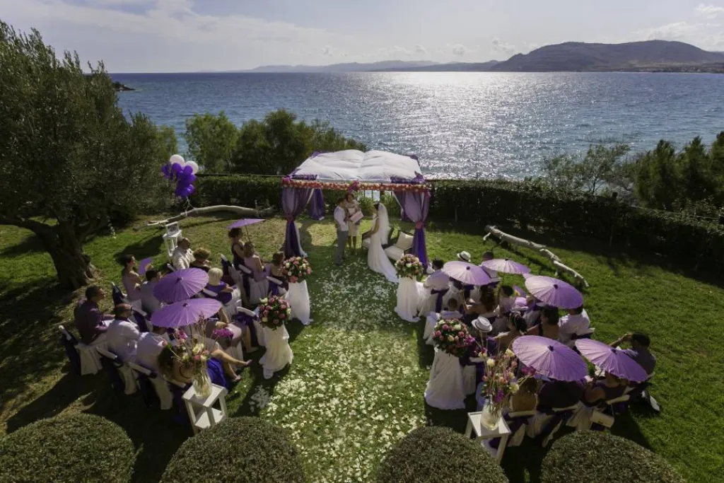 mariage bord de mer Grèce