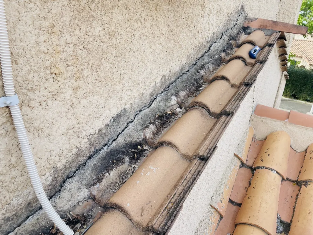 Réfection de Solin d’une toiture de maison sur Aix en Provence.