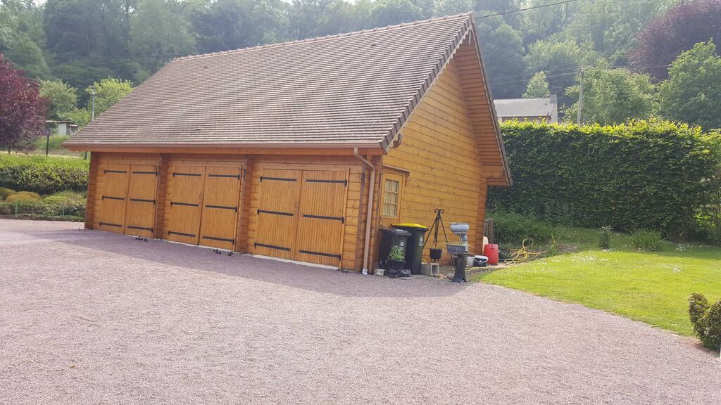 A acheter, maison en bois massif, 3 chambres proche A13