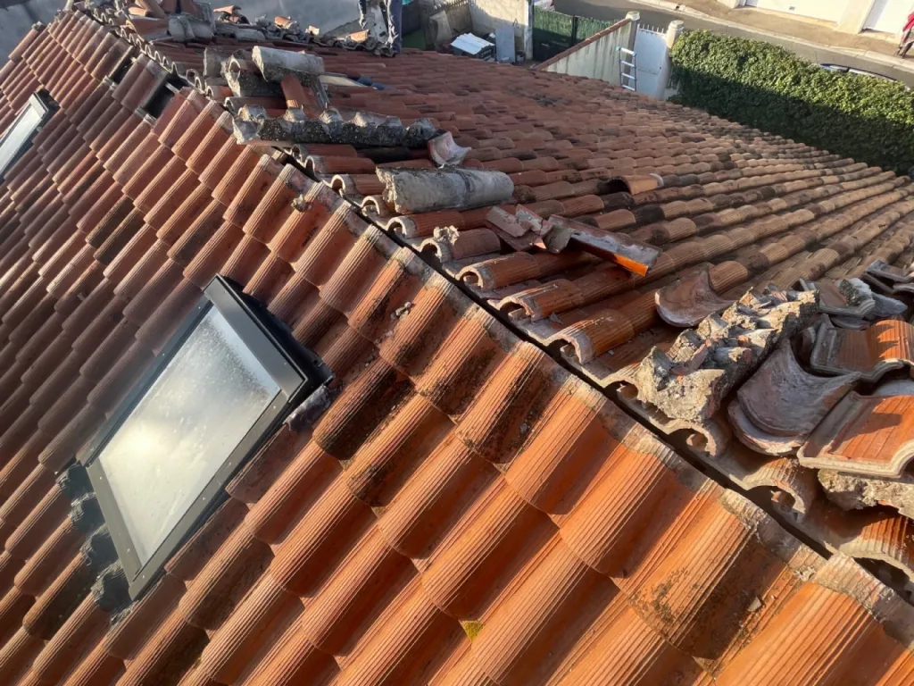 Réfection de toiture avec isolation d’une maison sur Châteauneuf-les-Martigues.