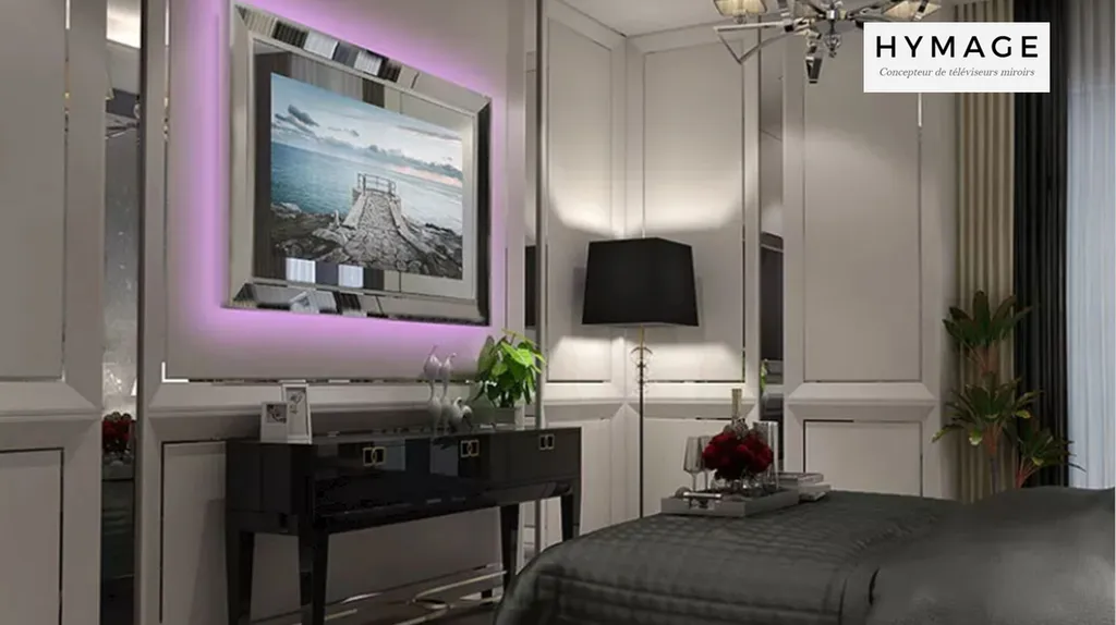 TV miroir mode hôtel avec streaming et menu IPTV