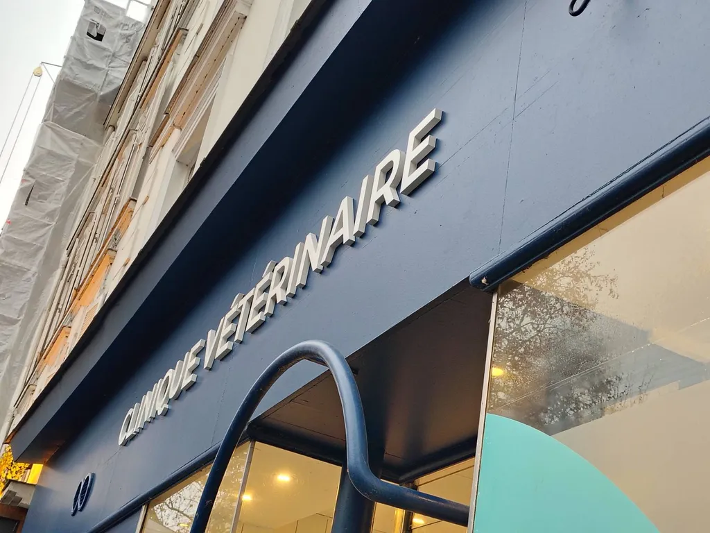 Fabrication et installation d’une enseigne pour une clinique vétérinaire dans les Hauts-de-Seine (92)