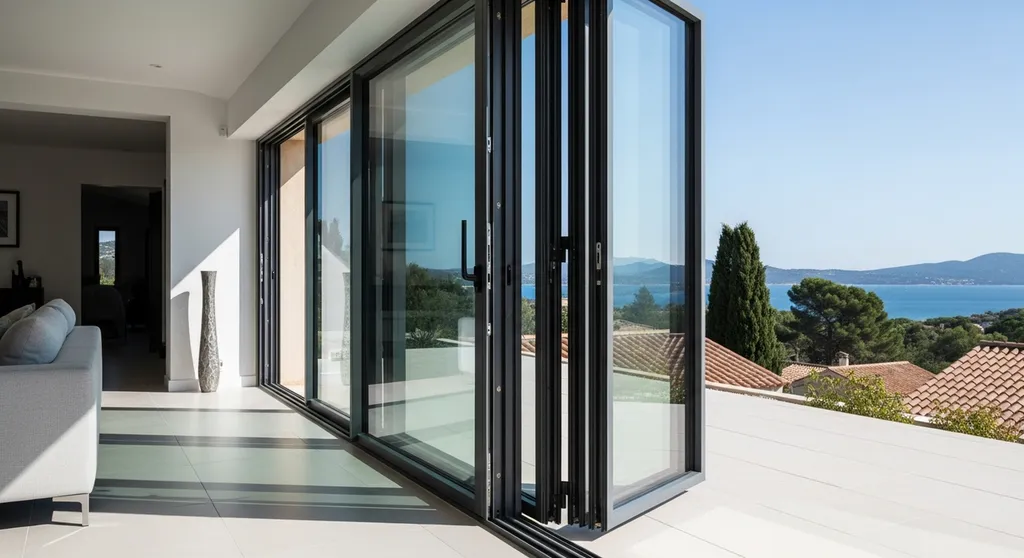 Installation de baies vitrées coulissantes en aluminium sur mesure pour maximiser la luminosité à Martigues et Châteauneuf-les-Martigues