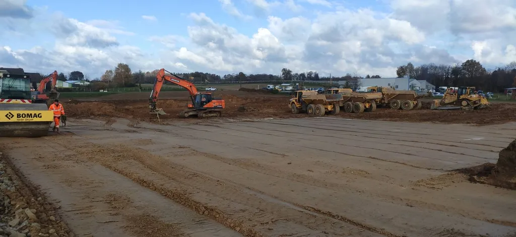 Traitement plateforme terrassement travaux publics