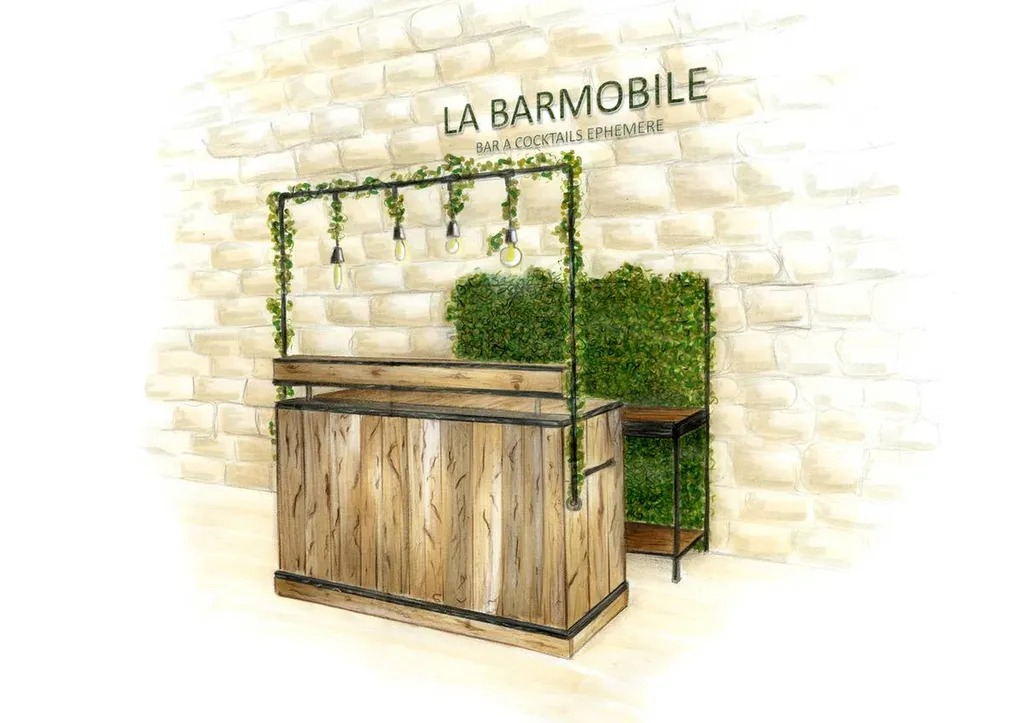 Bar à cocktails champêtre et bohème pour votre mariage à Lyon