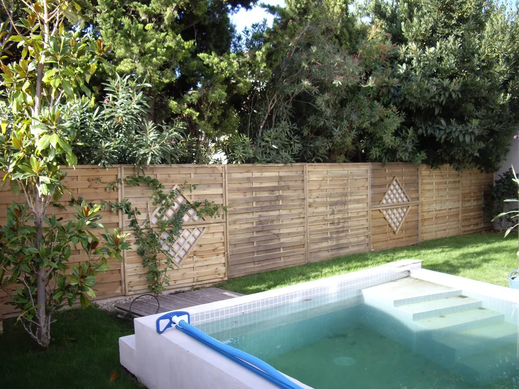 Clôture paravent bois