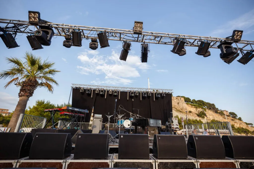 concert Gilbert Montagné Cassis été 2017 regie technique Techni Scene