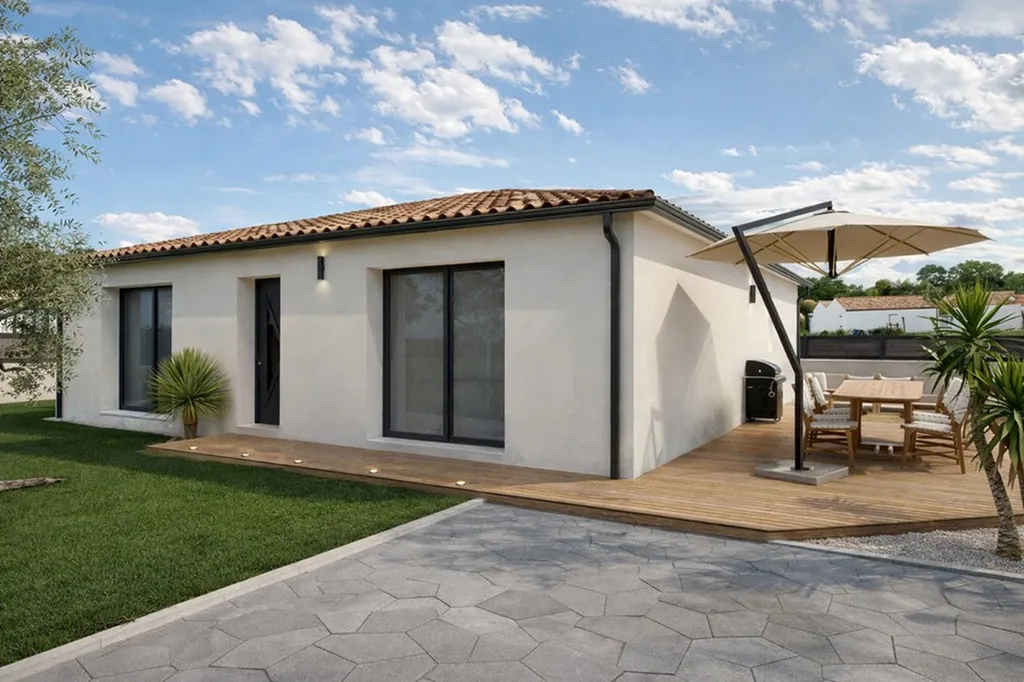 Modèle de maison carré de 104 m²