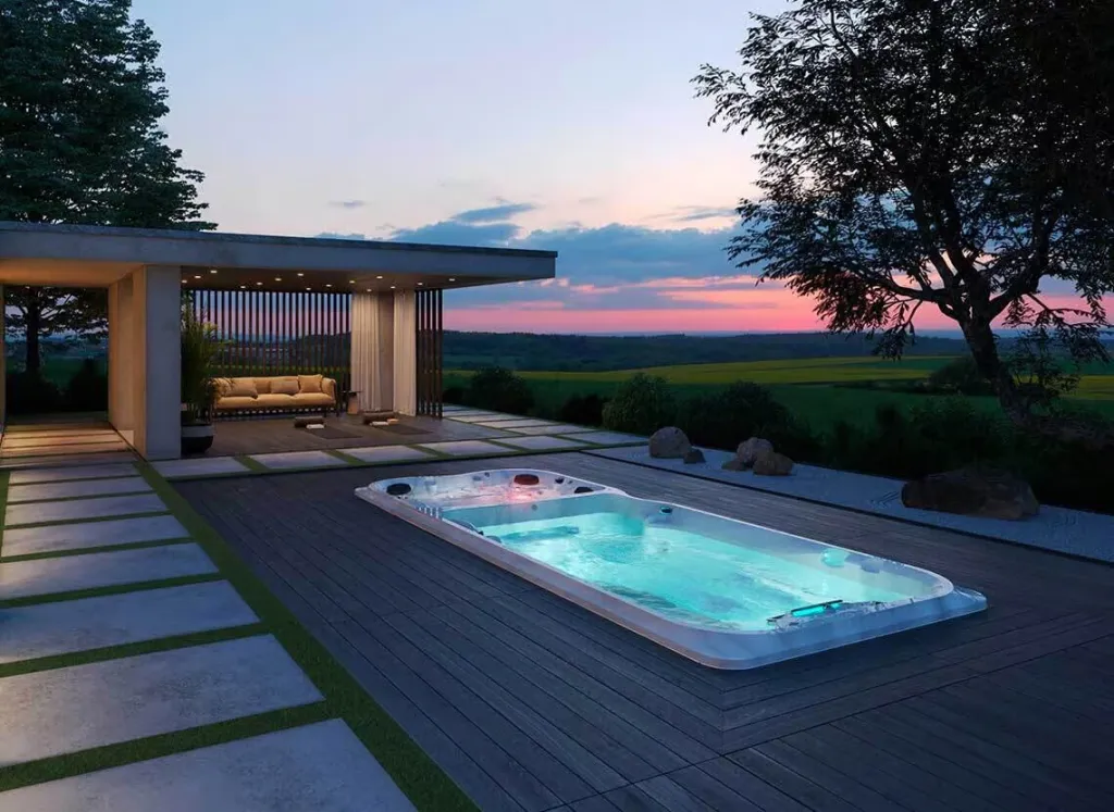 Spa de nage PowerActive™ J-19 bizone : performance sportive et bien-être ultime