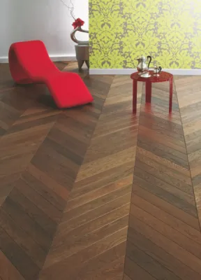 parquet marron point de hongrie