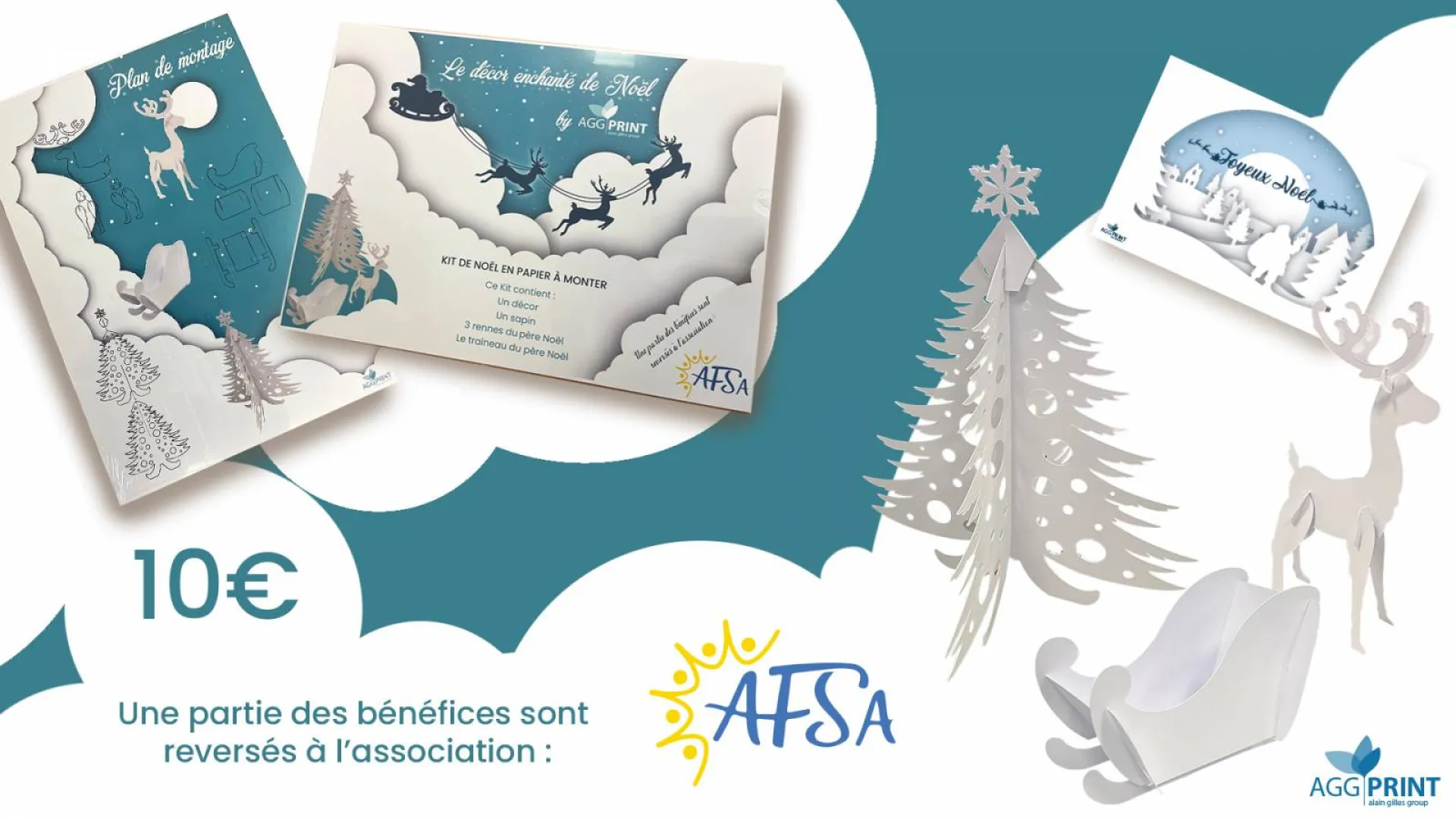 Kit créatif en papier pour noel by AGG PRINT