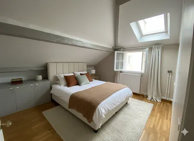 heliximmobilier.com  chambre étage dans un appartement au centre du Vésinet à 2 min de la place du marché