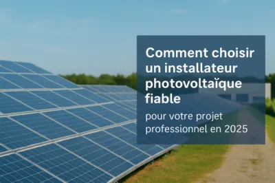 Choisir le bon installateur photovoltaïques pour votre projet professionnel 