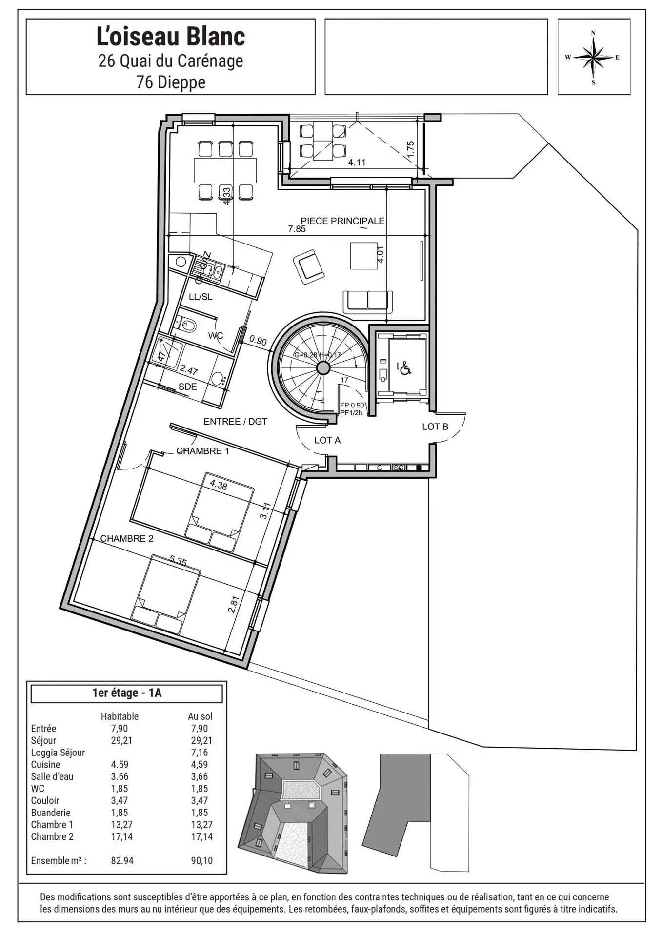 Appartement en centre ville